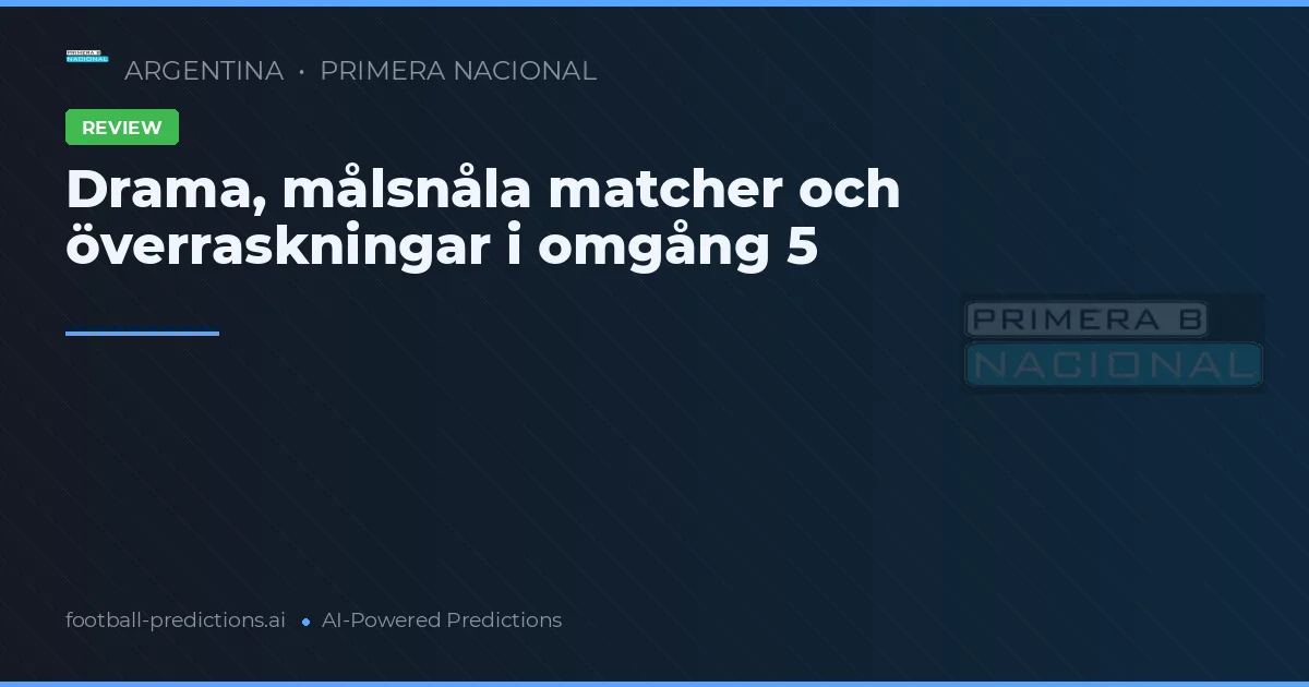 Drama, målsnåla matcher och överraskningar i omgång 5