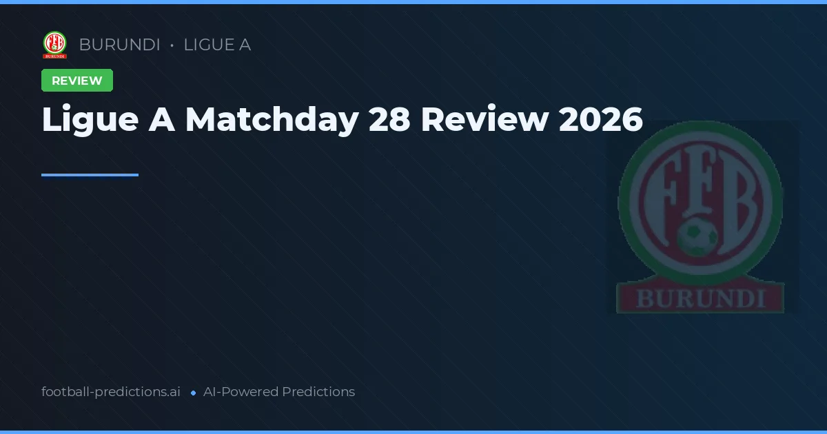 Ligue A Matchday 28 Review 2026