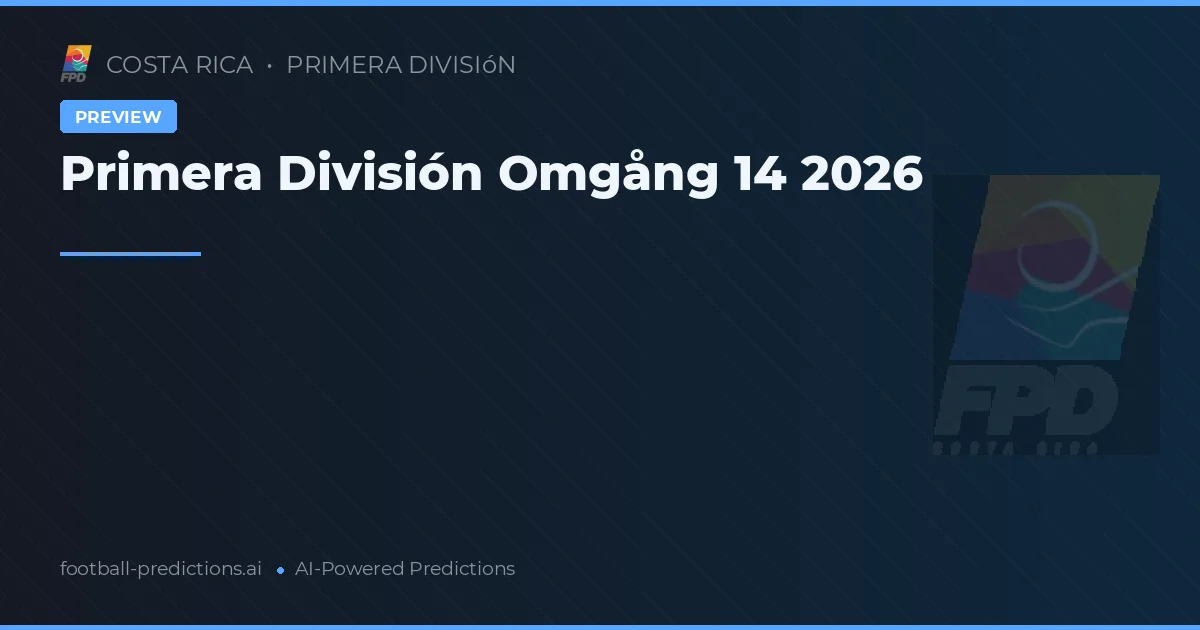 Primera División Omgång 14 2026