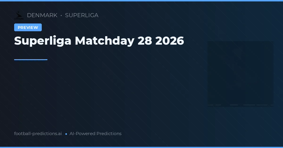 Superliga Matchday 28 2026