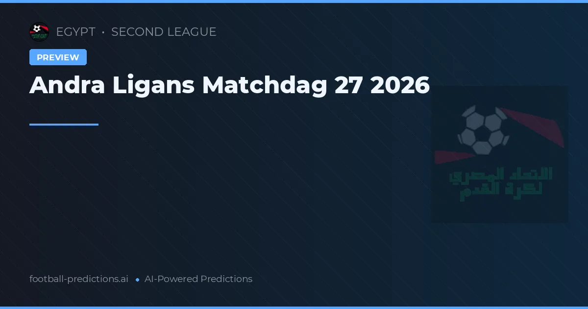 Andra Ligans Matchdag 27 2026