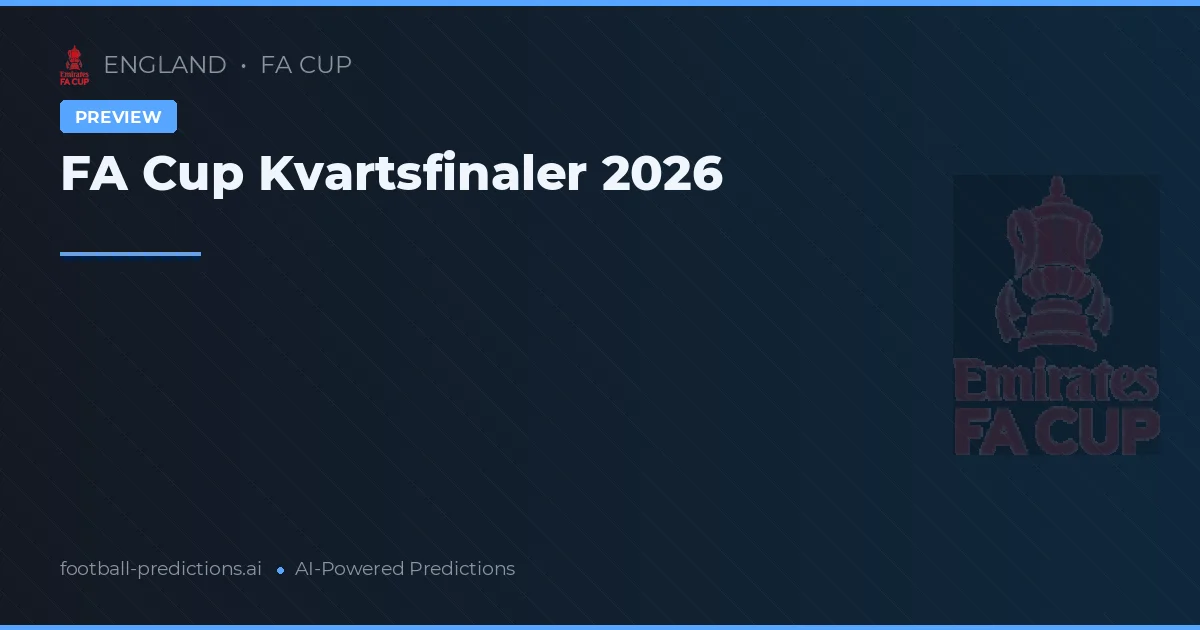 FA Cup Kvartsfinaler 2026