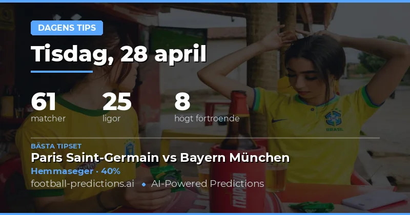 Dagens matchförutsägelser och statistisk analys