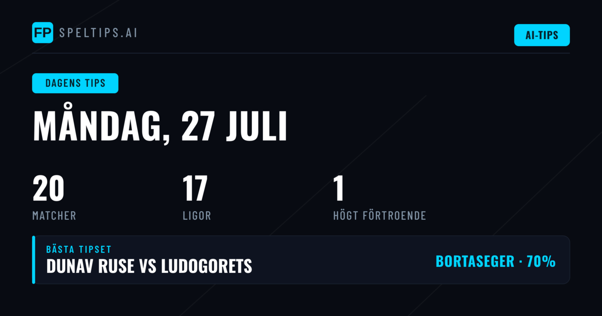 Säsongsinledning präglar måndagens spel