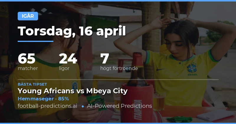 Förhandsanalys av dagens matchresultat