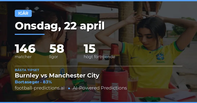 Resultat från den 22 april 2026