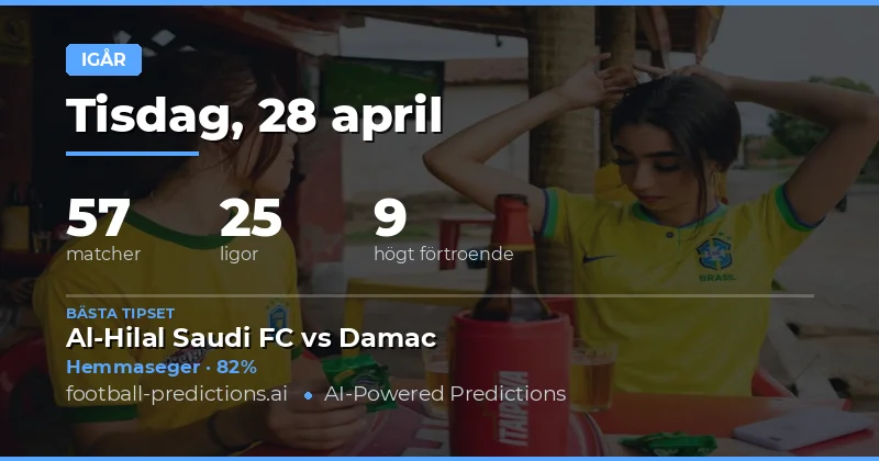 Sammanfattning av gårdagens fotbollstips