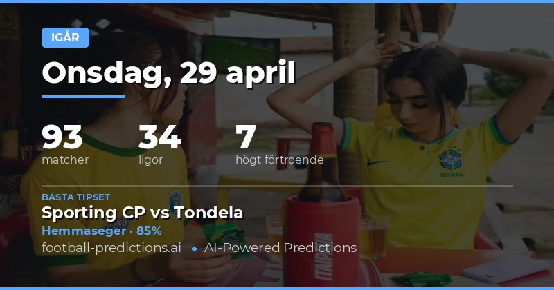 Sammanfattning av Gårdagens Fotbollstips