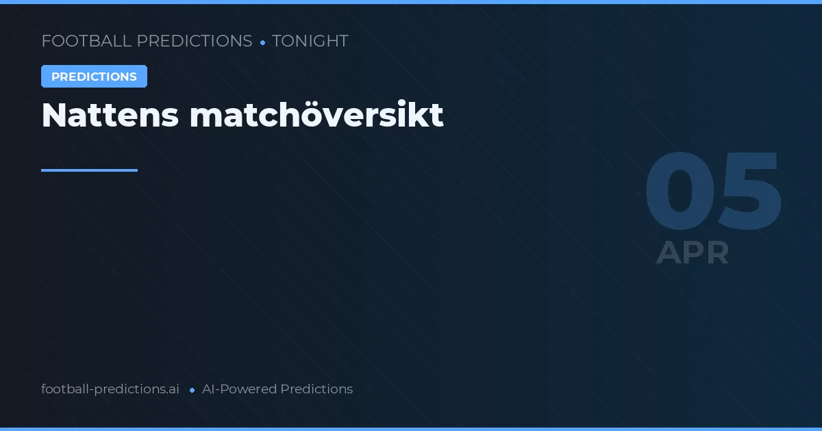 Nattens matchöversikt