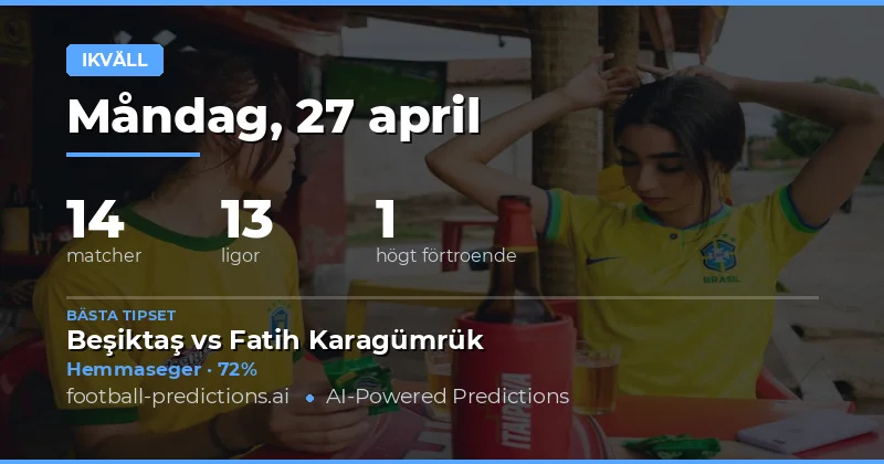 Fotbollstips för ikväll: En djupdykning i statistikerna