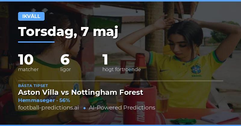 Kvällens fotbollsutmaningar: Statistik och trender