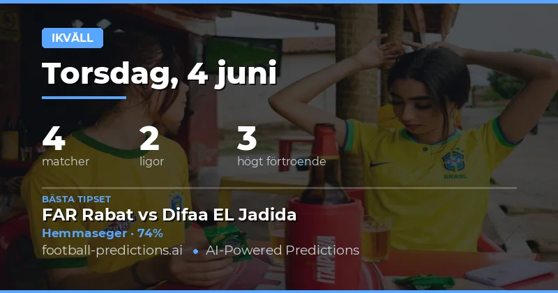 Torsdag 4 Juni 2026: Fotbollsfest Med 27 Matcher