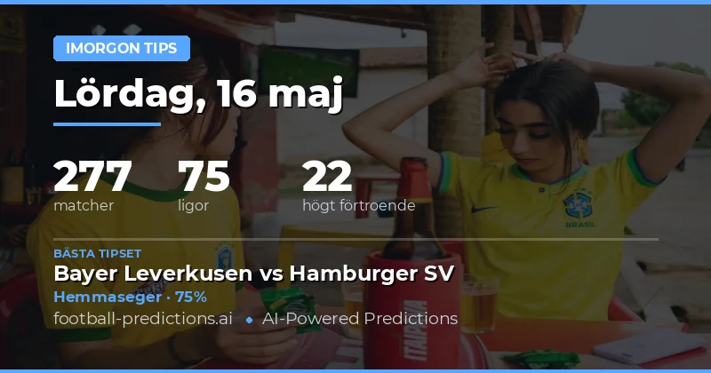 Dagens överblick av fotbollsstatistik