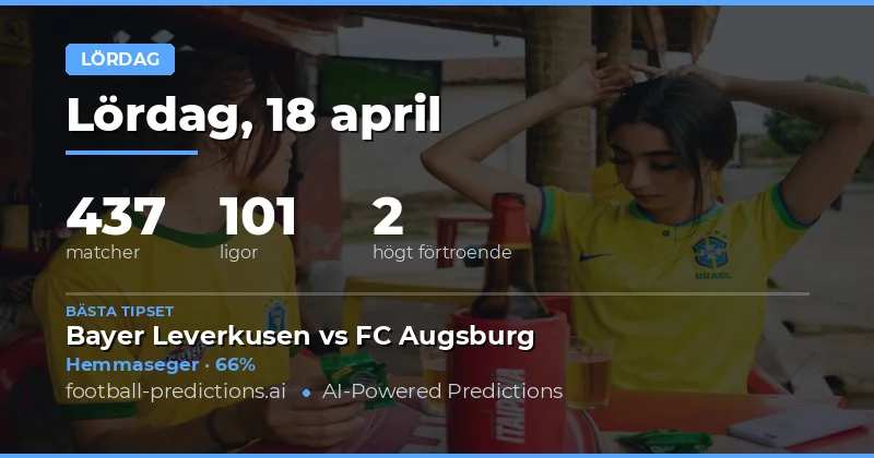 Sattdagsmatchers förutsägelser – 18 april 2026