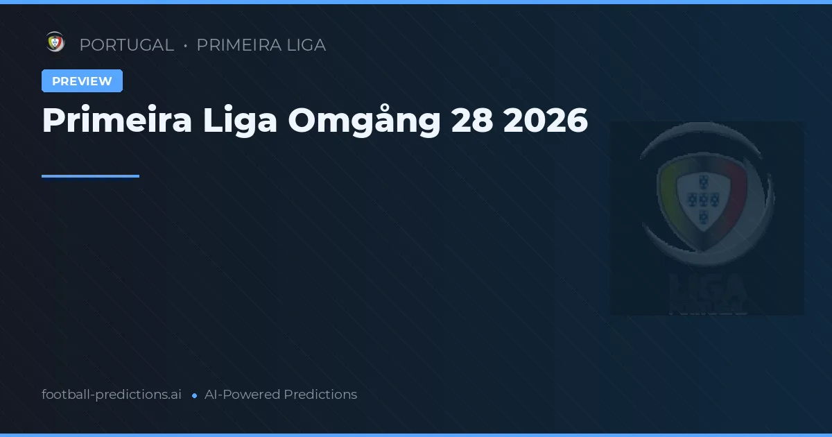 Primeira Liga Omgång 28 2026