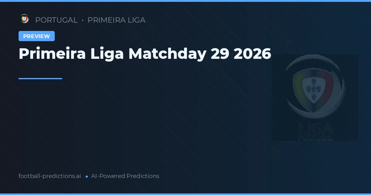 Primeira Liga Matchday 29 2026