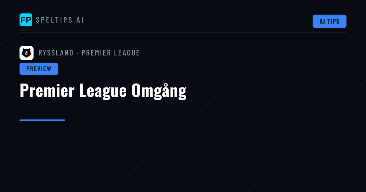 Premier League Omgång