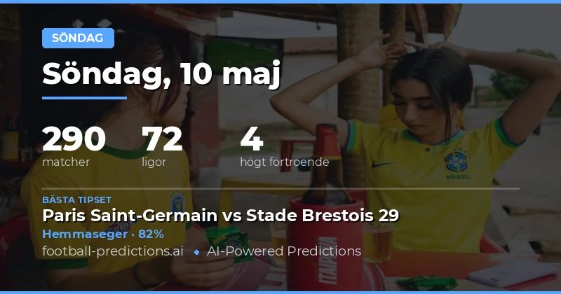 Fotbollstips Söndag 10 Maj 2026