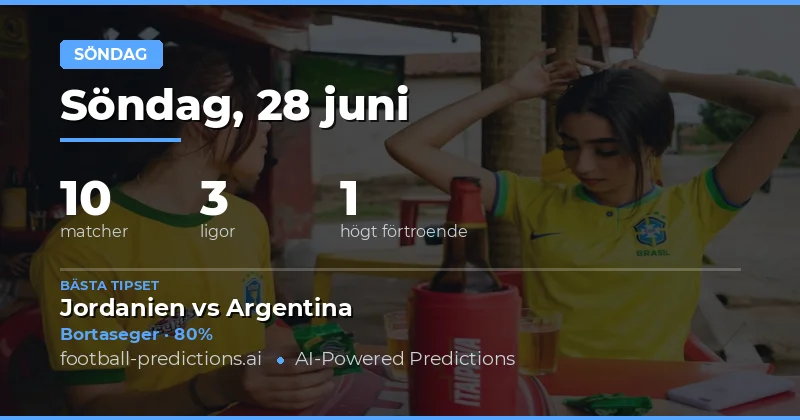 Söndagens matcher – World Cup och regional ligafotboll