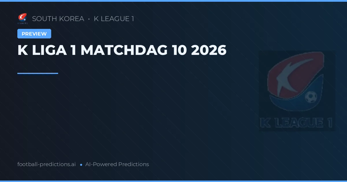 K LIGA 1 MATCHDAG 10 2026