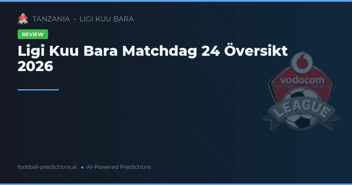 Ligi Kuu Bara Matchdag 24 Översikt 2026