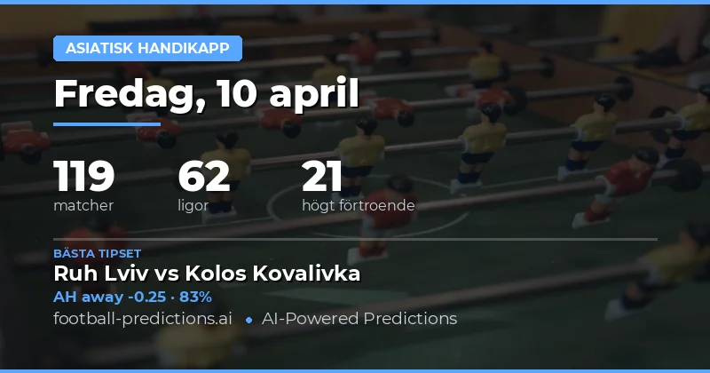 Asia Handicap – en viktig faktor i dagens matchanalys