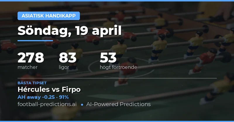 Asia Handicap – en viktig faktor i matchanalysen