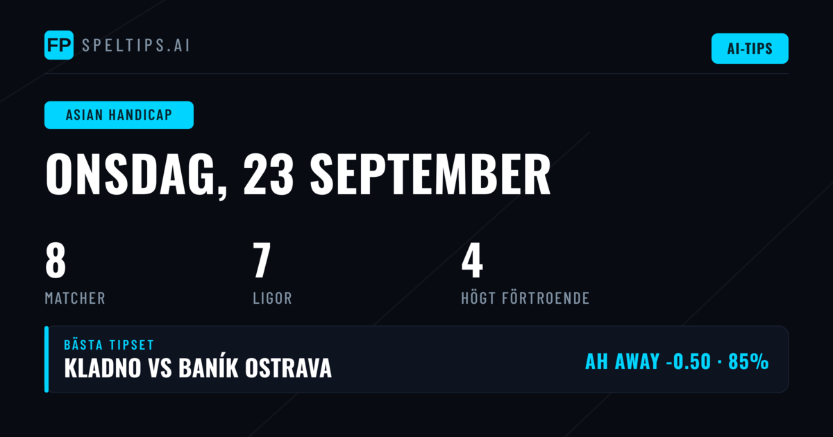 Topp AH-tips för 23 sep 2026