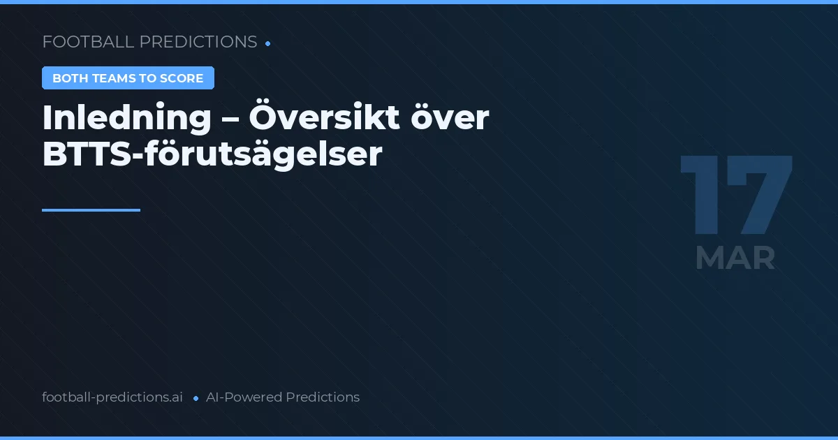 Båda lagen gör mål tips 17 mars 2026