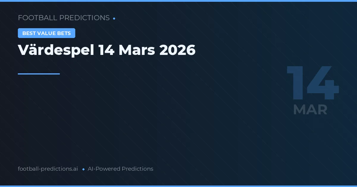 Värdespel 14 Mars 2026