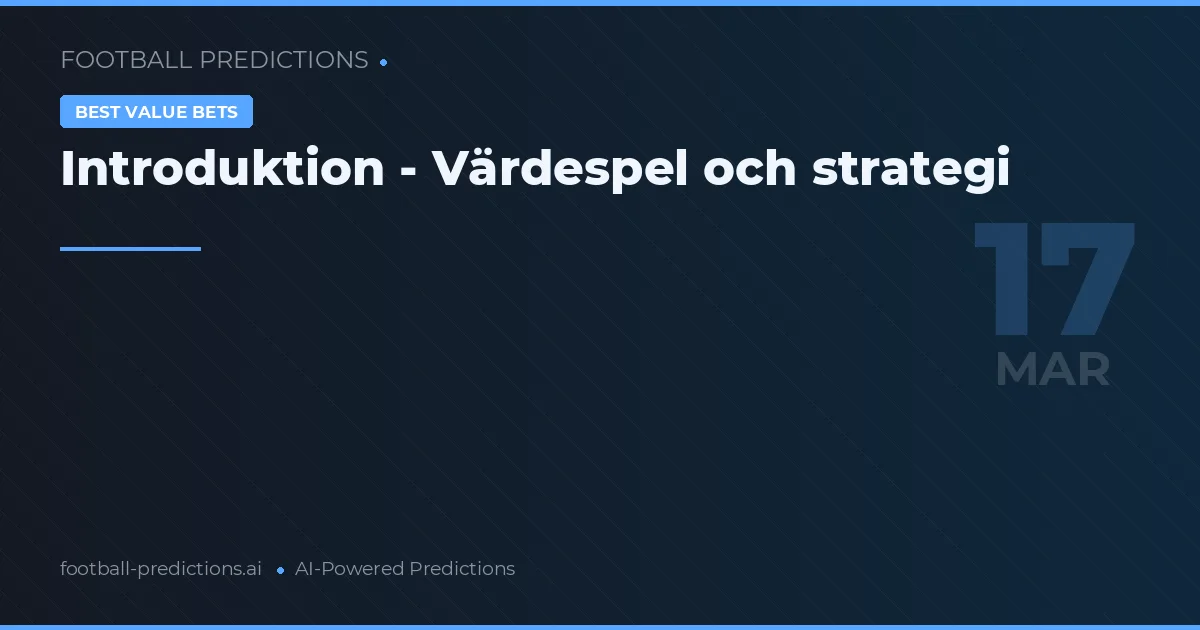 Introduktion - Värdespel och strategi