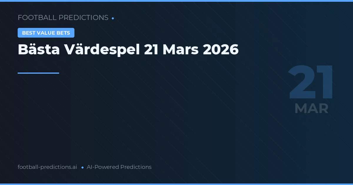 Bästa Värdespel 21 Mars 2026