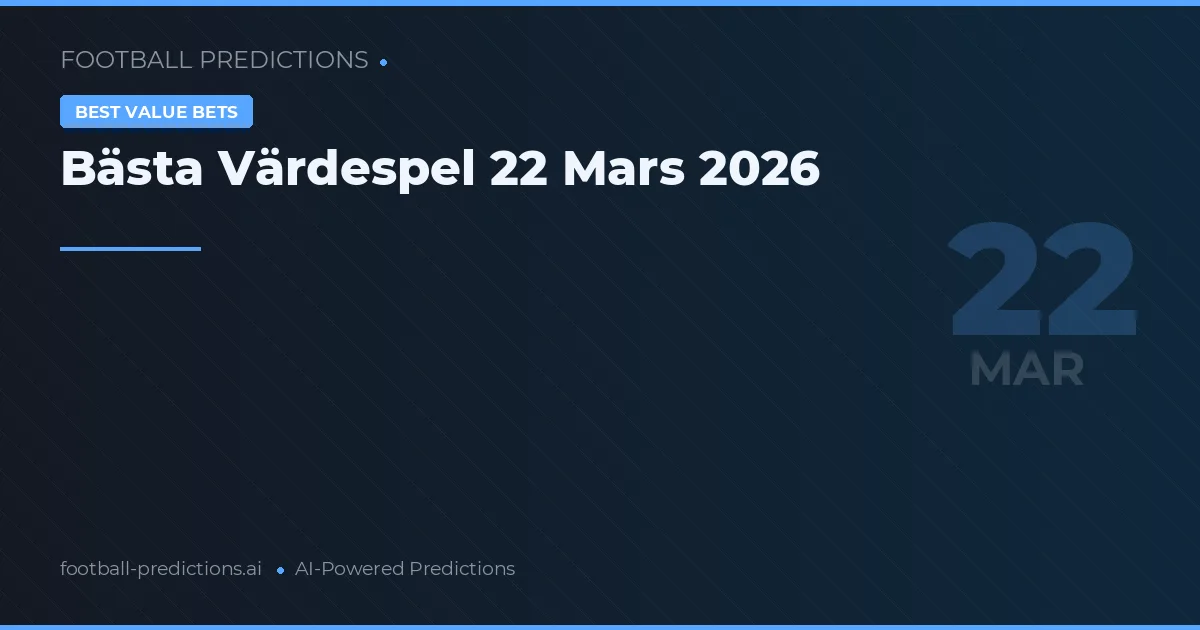Bästa Värdespel 22 Mars 2026