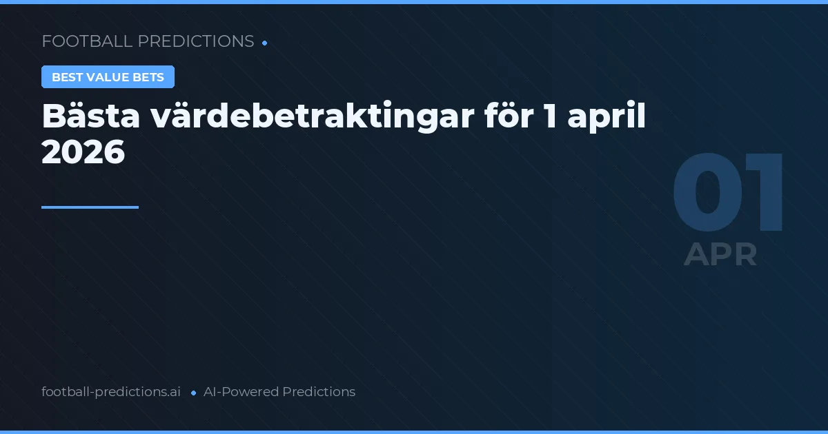 Bästa värdebetraktingar för 1 april 2026