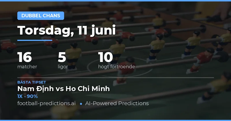 DC-speltips 11 jun 2026 – analys och värdechanser