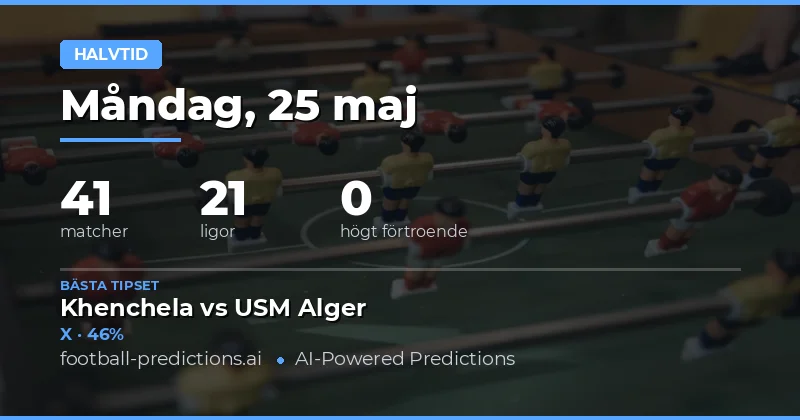 Halvtidsresultat: Analys av dagens 41 matcher