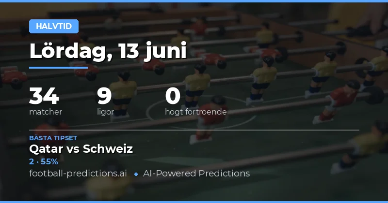 Halvtidsmarknaden den 13 juni 2026 – En unik statistisk dag