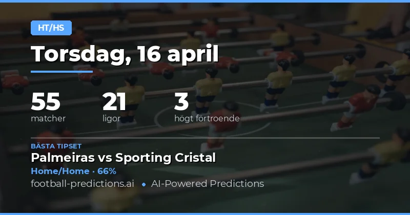 Halvlek/Finalprognoser – En analys av 55 matcher