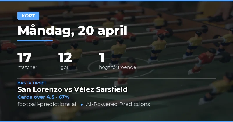 Statistiken bakom gula kort och matchresultat