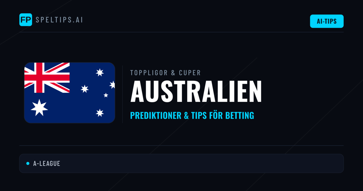 Australien Speltips & Prognoser