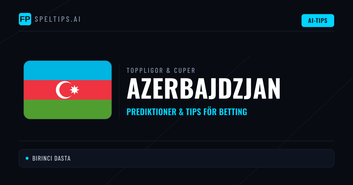 Azerbajdzjan Speltips & Prognoser