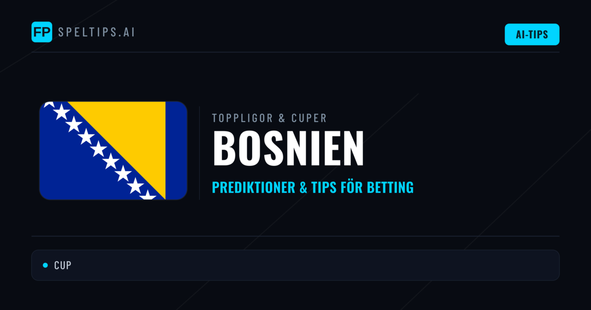 Bosnien Speltips & Prognoser