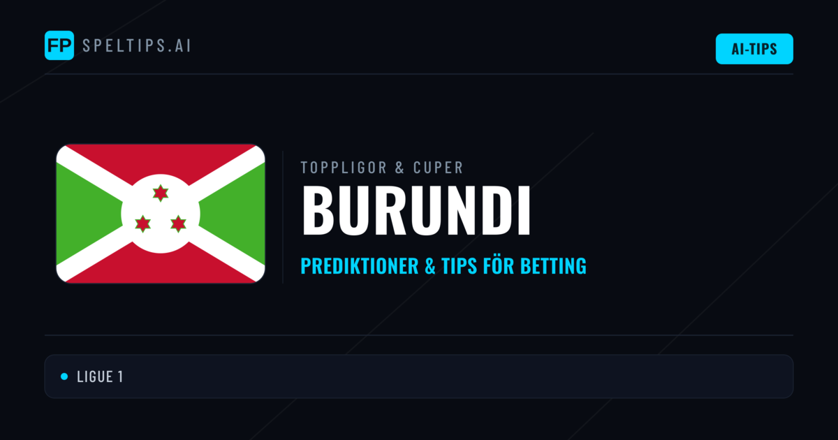 Burundi Speltips & Prognoser