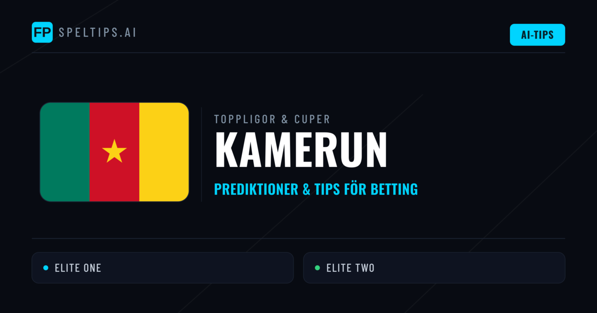 Kamerun Speltips & Prognoser