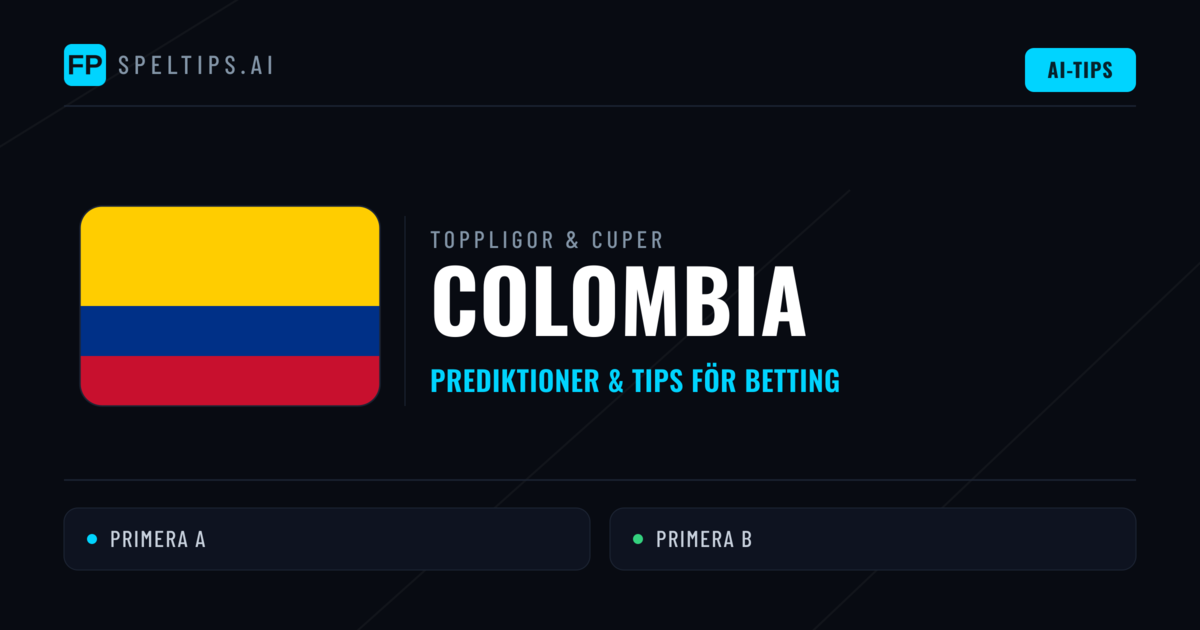 Colombia Speltips & Prognoser