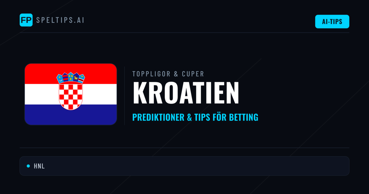 Kroatien Speltips & Prognoser