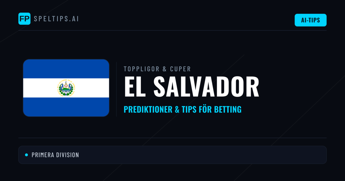 El Salvador Speltips & Prognoser