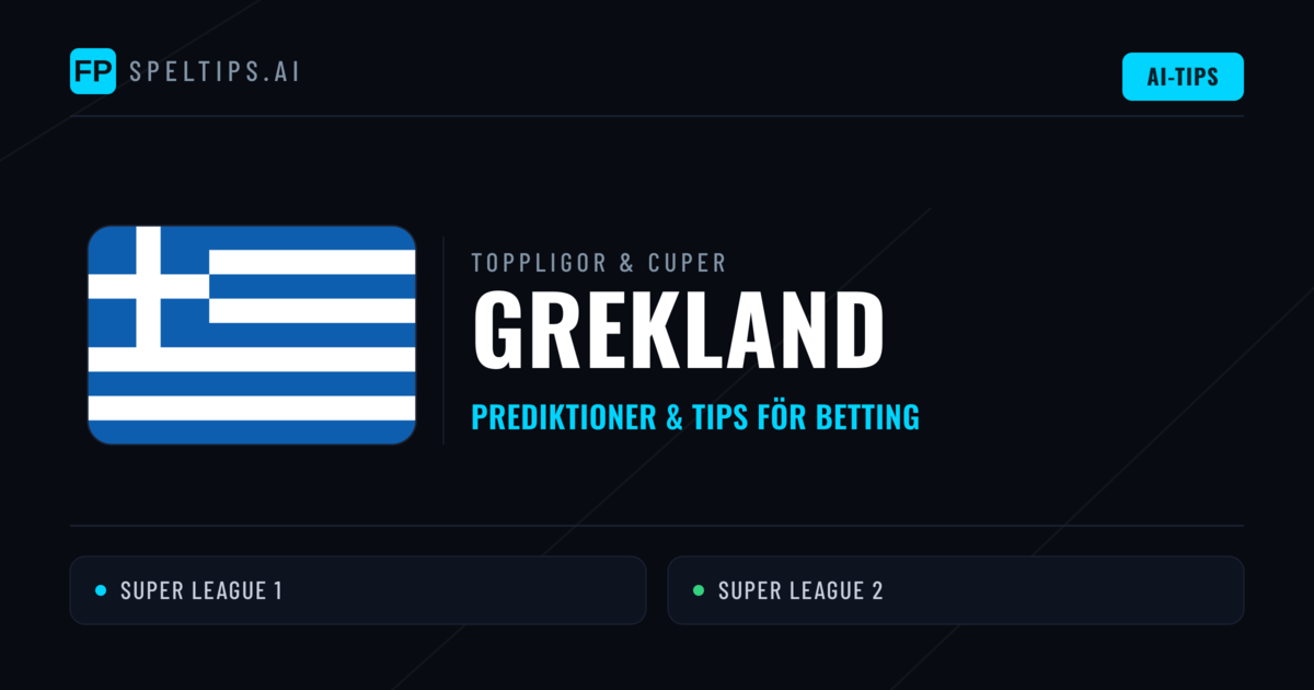 Grekland Speltips & Prognoser