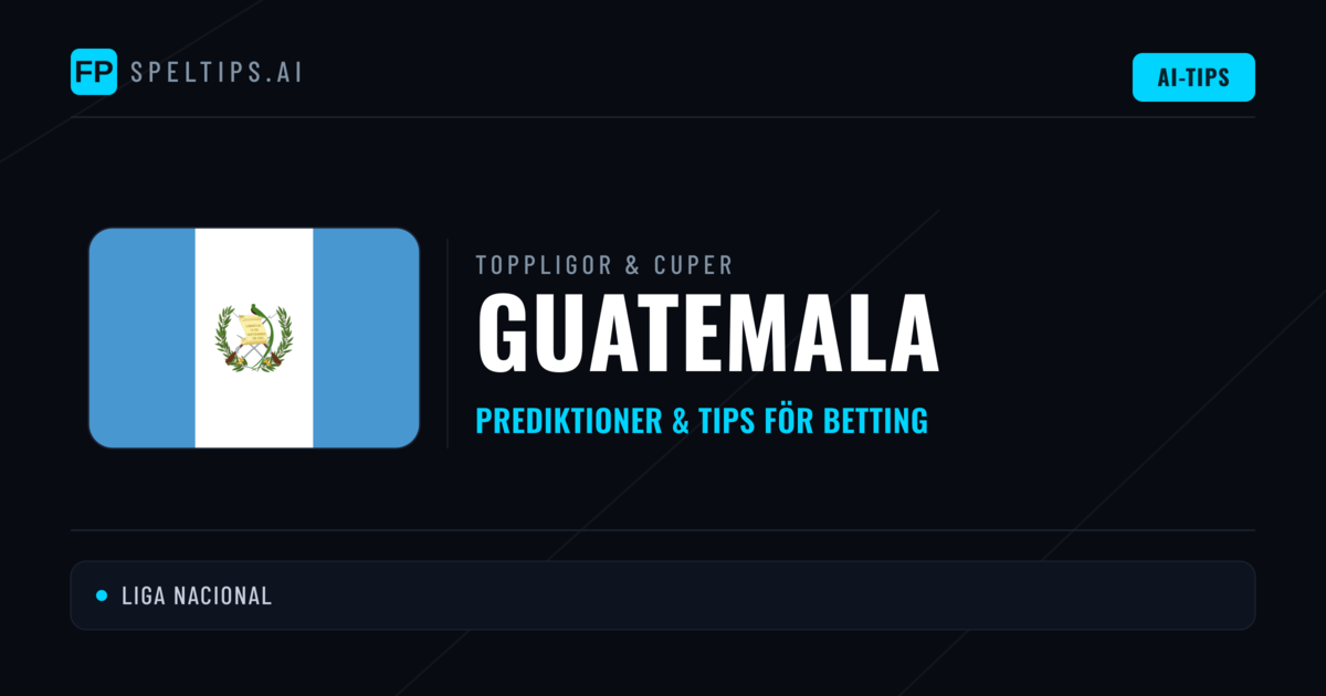 Guatemala Speltips & Prognoser