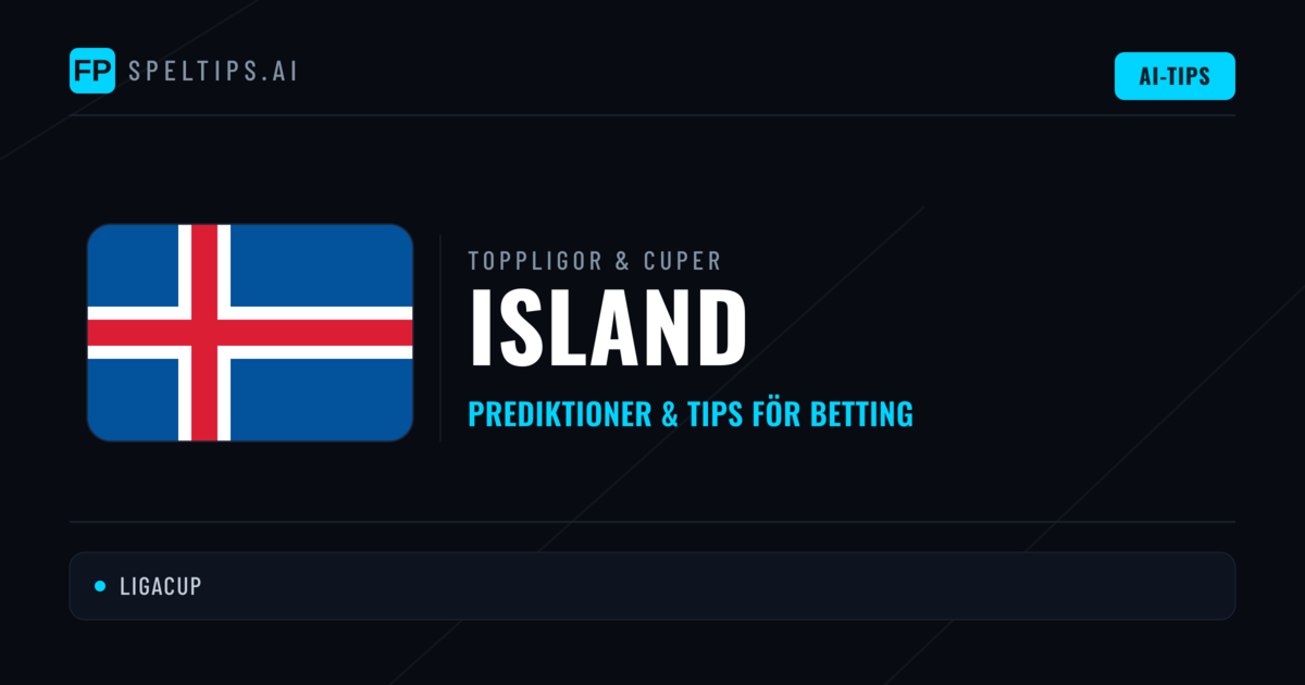 Island Speltips & Prognoser